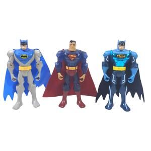 Batman Brave and the Bold Superman 5" Action Figure Lot of 3 Justice League DC